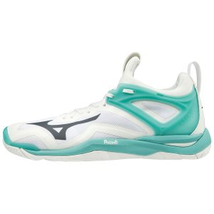 Mizuno Wave Mirage 3 Bayan Hentbol Ayakkabısı Beyaz/Turkuaz (Tr.HBK)